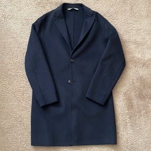Mens Zara Navy Peacoat